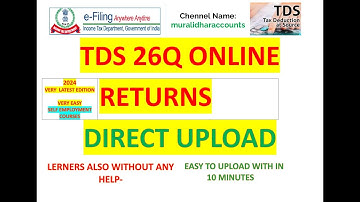 TDS 26Q RETERNS ONLINE