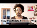 👶🏾 BABY GIRL DRESS👗 Update | ASMR Unboxing ✂️ Sewing baby clothes| living life in my 40s 🥰 | Vlog#24