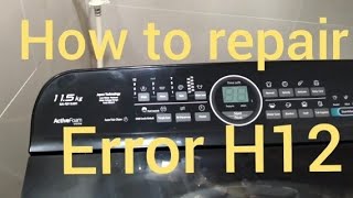 How to repair H12  error Panasonic washing machine #repair #panasonic #washerrepair