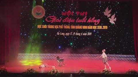 các tiết mục văn nghệ tại hội thi giai điệu tuổi hồng tỉnh Quảng Ninh