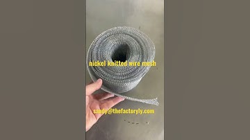 Pure nickel knitted wire mesh for gas and liquid filtering and mist eliminating ～ demister pads.