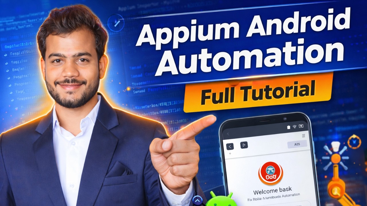 Appium Android Automation Full Tutorial Step-by-Step Mobile Testing ...