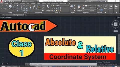 absolute and relative coordinate system