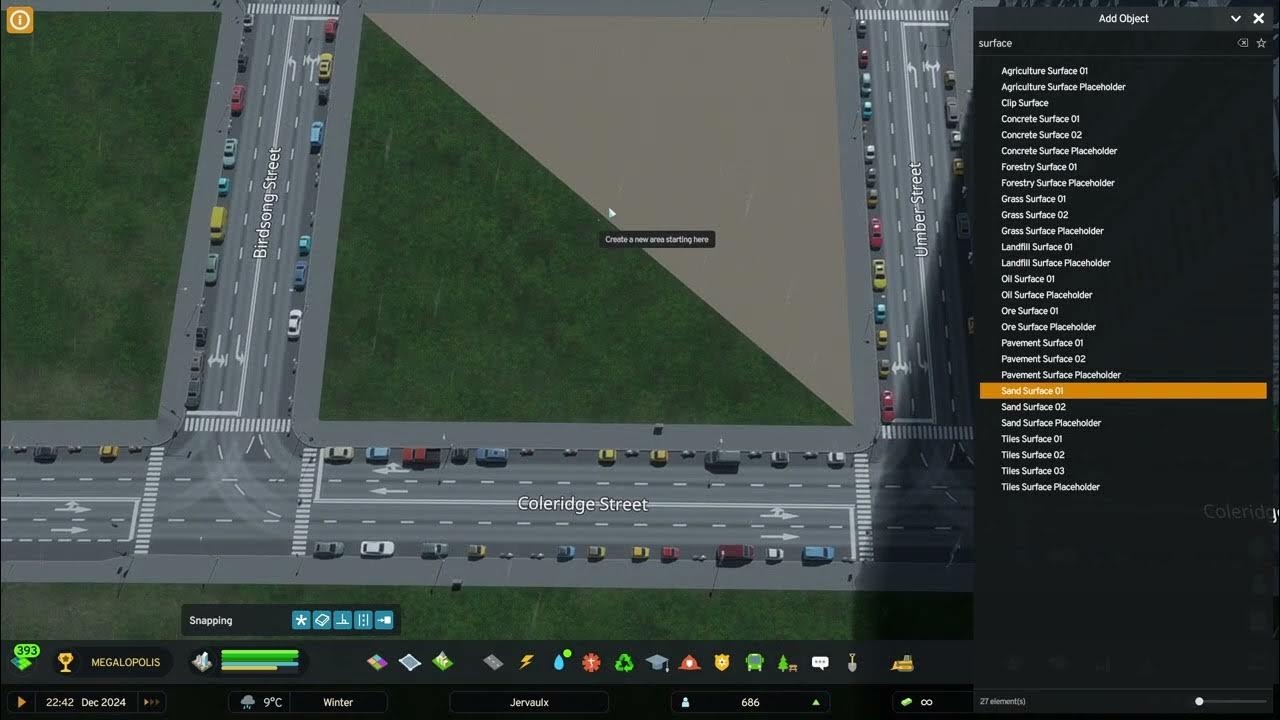 How to Paint Sand Surface in Cities Skylines 2 through Developer Mode