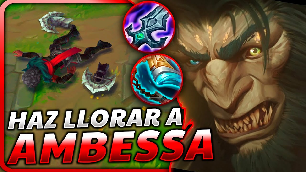 😈¡DUELO LEGENDARIO, WARWICK vs AMBESSA! ¡Le EXPLICO con EL CEREBRO APAGADO como GANAR 100%!