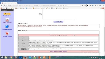 XML External Entity (XXE) walkthough OWASP Mutillidae