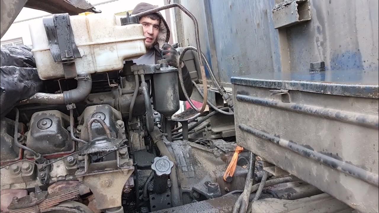 Как снять кпп камаз 65115