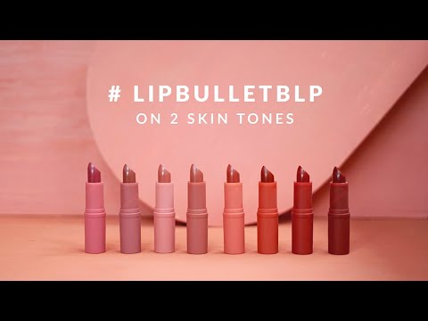 LIP BULLET BLP SWATCHES 8 COLORS || BLP BEAUTY