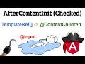 AfterContentInit &amp; AfterContentChecked. ContentChild. Как передать шаблоны без Input