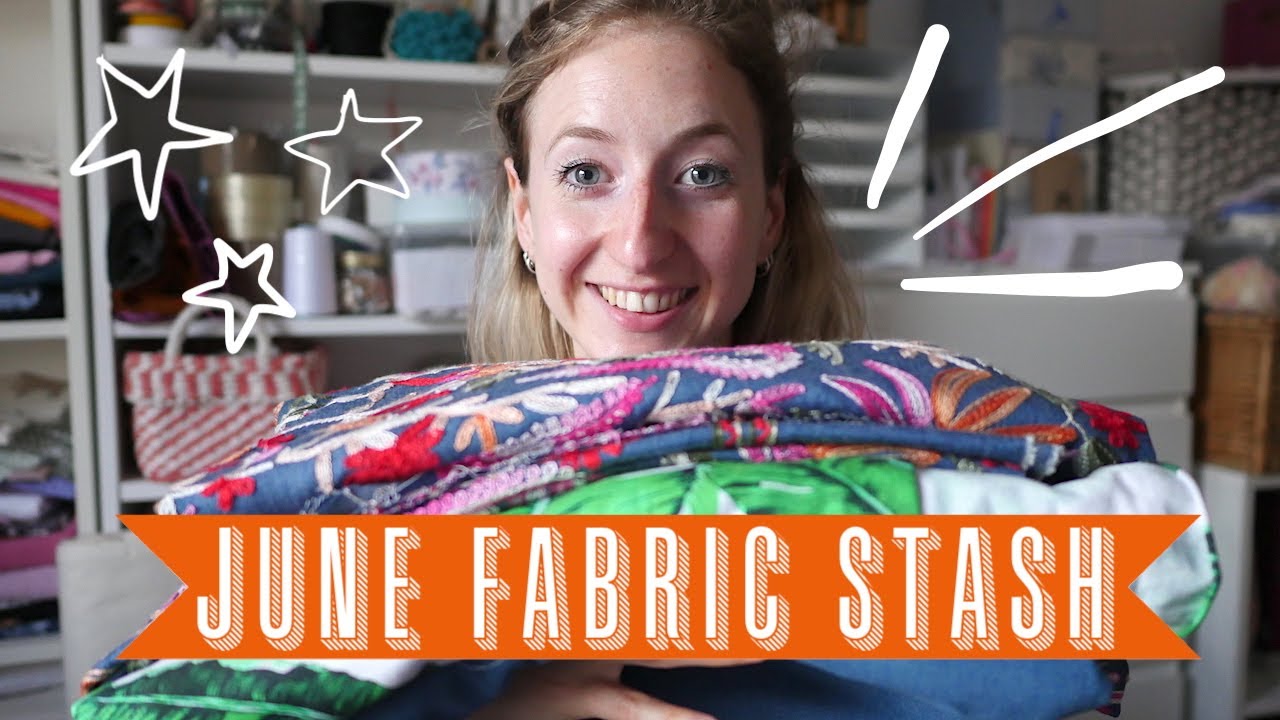 My Fabric Stash/Haul JUNE Fabrics, Patterns and Plans YouTube
