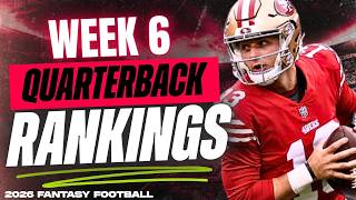 Information 🔥 NEW TOP 24 QB RANKINGS for Week 6 Fantasy Football 🚀 | Fantasy Football Rankings Update