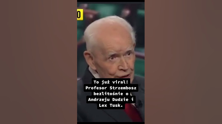 Profesor Strzembosz bezlitośnie o Andrzeju Dudzie i Lex Tusk
