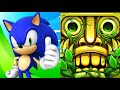 Sonic Dash VS Temple Run 2 Gameplay IOS Android Sonic Dash VS Temple Run 2 Gameplay IOS Android