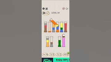 SortPuz Level 34. I need ur support. Plz like & subscribe my youtube channel😇 #sortpuz #sortpuzgame