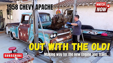 1958 Chevy Apache V8 Motor Swap | Carbureted SBC 350 no Turbo LS