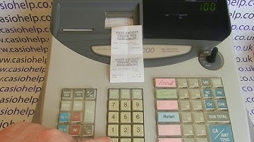 Casio Register Receipt Header Programming Instructions TE-100 / TE-2000 / PCR-T100 / PCR-T2000