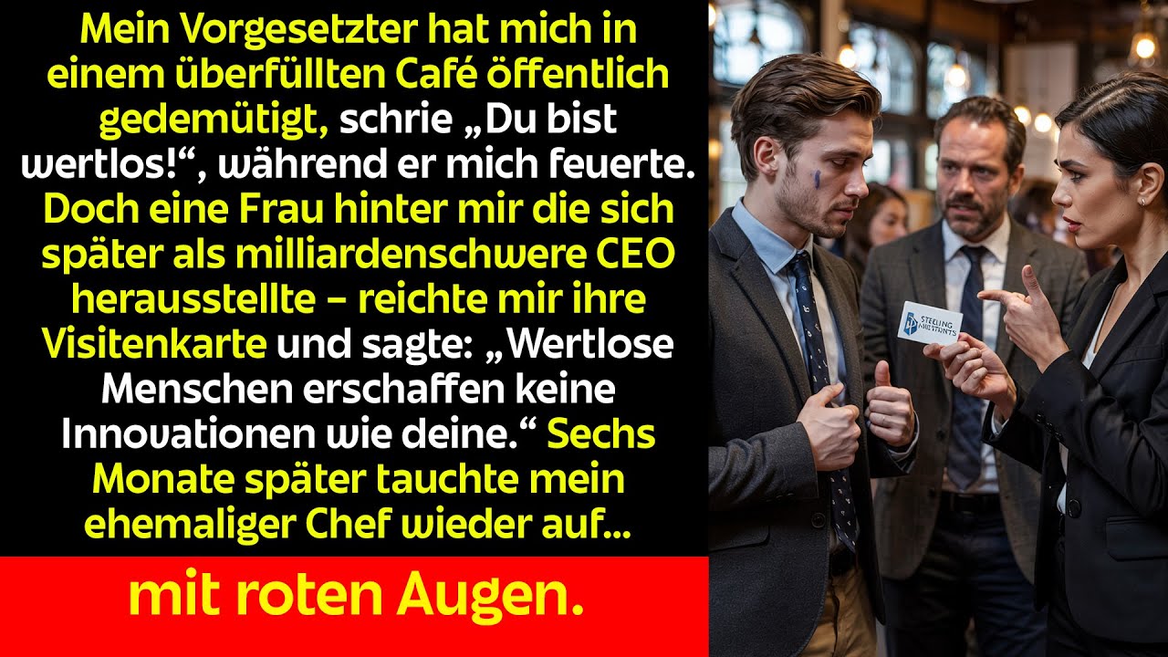 Gefeuert im Café Doch eine Milliardärin hörte zu und veränderte mein Leben für immer.
