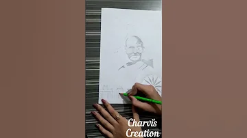 Gandhi Jayanti Drawing |Gandhi ji's drawing |oil pastel drawing for beginners #shorts #gandhijayanti