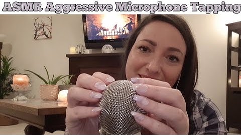 ASMR Aggressive Microphone Tapping-No Talking After Intro