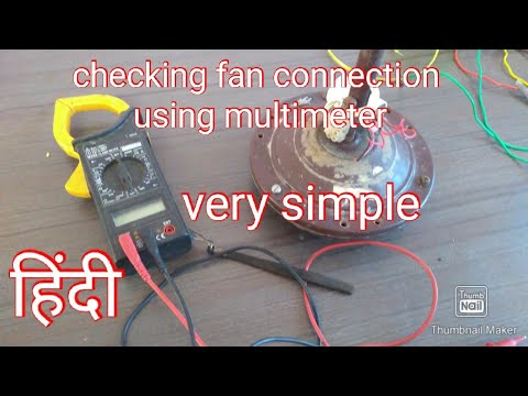 How to check Fan connection with multimeter - YouTube