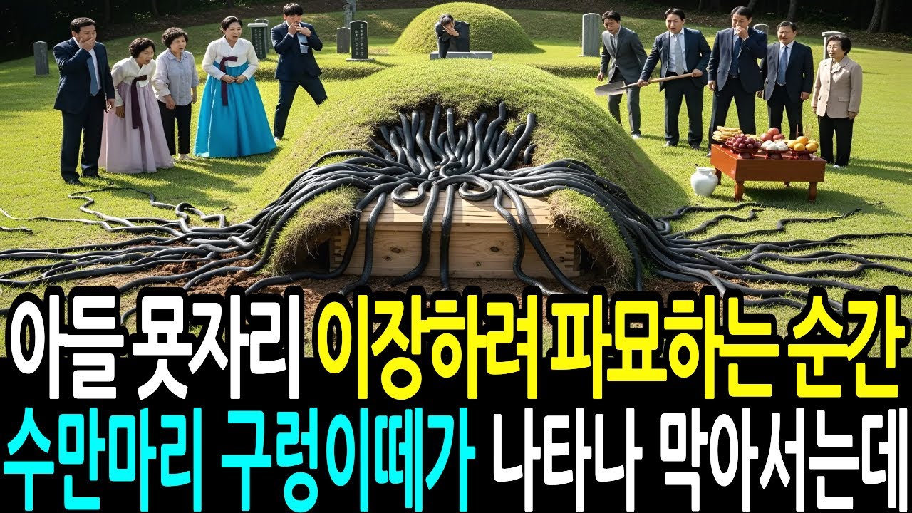 아들 제삿날 산소 묘 구멍에서 수만마리 구렁이떼가 나오자 상상도 못한 일이 벌어졌습니다