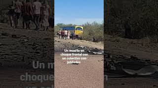 En Ñacuñán (Mendoza) hubo un choque frontal donde murió una persona y hay otra que quedó atrapada