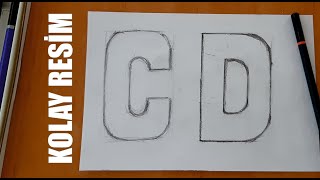 Kolay Harf Çi̇zi̇mi̇ - C - D - Özay Kocabaş