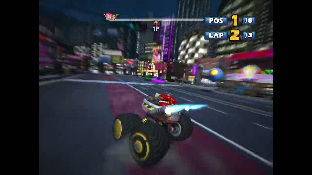 Sonic & SEGA All Stars Racing - Single Race: Highway Zero with Dr. Eggman Ivo Robotnik