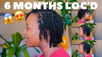 6 Month Visual Loc Journey! Lots of pics and videos (Two Strand Twist Starter Loc Journey 4C Hair)
