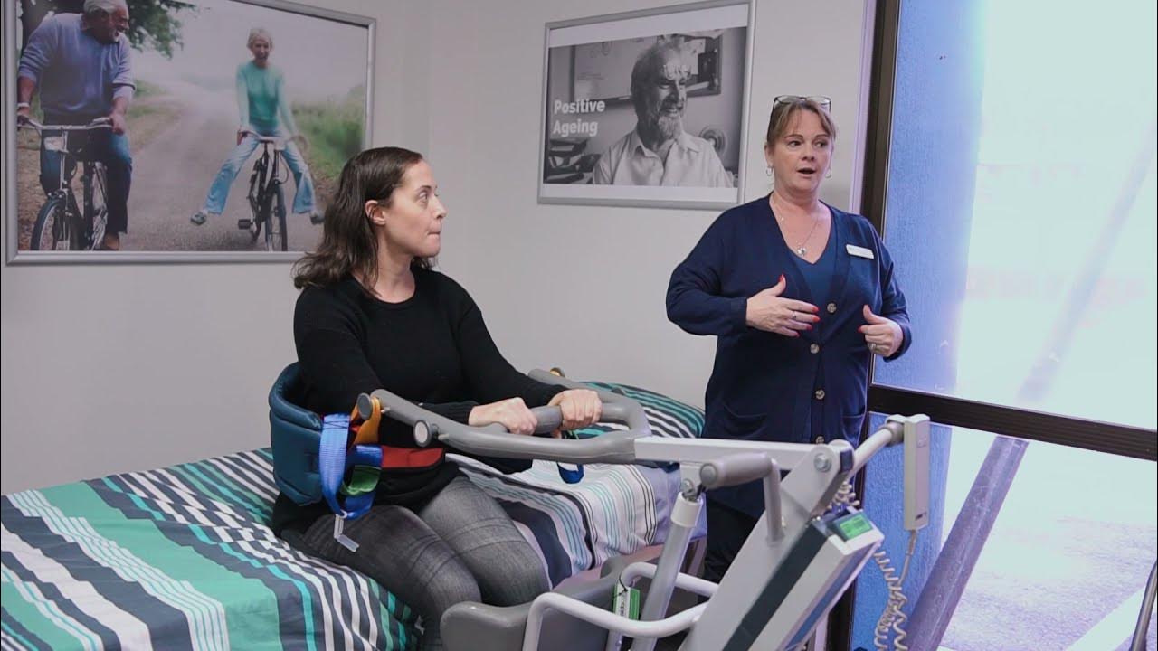 Aged Care students get hands on with Manual Handling class YouTube