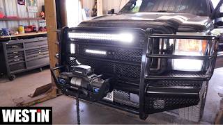 Westin Light Bar, Rock Light and Winch Install on Ford F250