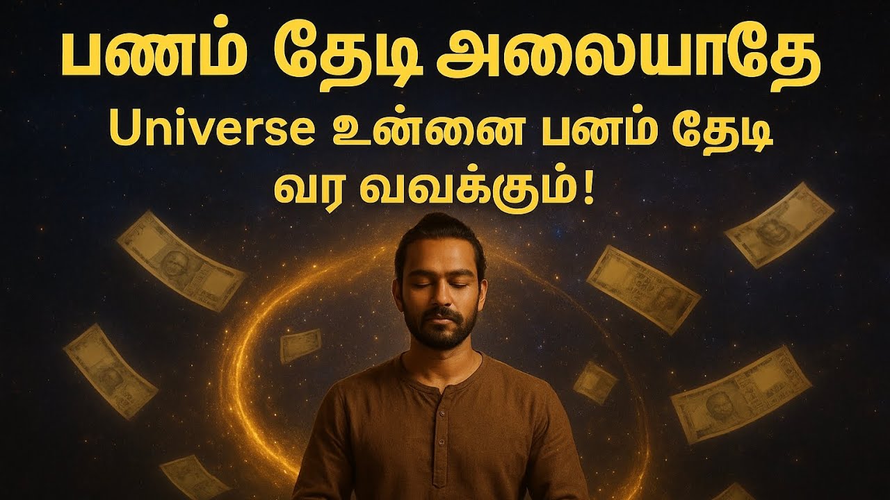 “பணம் தேடி அலையாதே – Universe உன்னை பணம் தேடி வர வைக்கும்! | Motiva Universe Message Tamil”