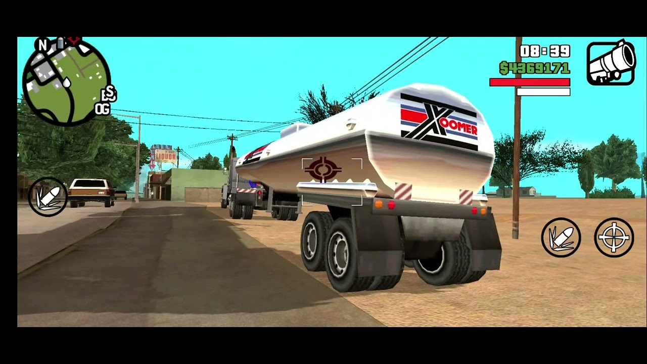 Michelle drives a Tanker Truck while testing | GTA: San Andreas