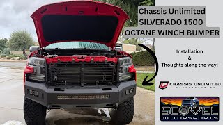 Chassis Unlimited Octane Winch Front Bumper Install on our Chevy 1500 Duramax