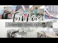 DIY FARMHOUSE LAUNDRY ROOM MAKEOVER//DIY TABLE TOP FOR WASHER AND DRYER//SIMPLY KAYLE