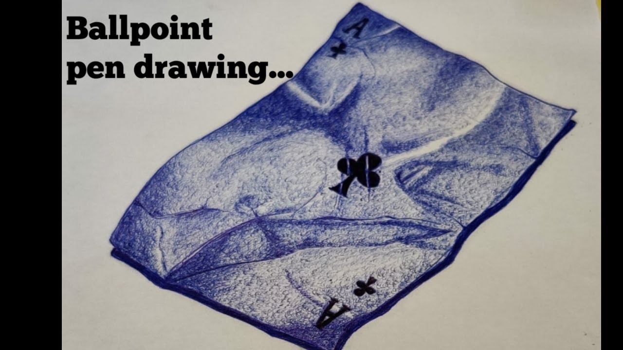 BIC Ballpoint pen Drawing - YouTube