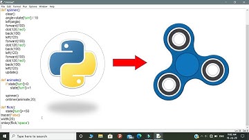 | How to create a Fidget spinner using python | | AK Python |