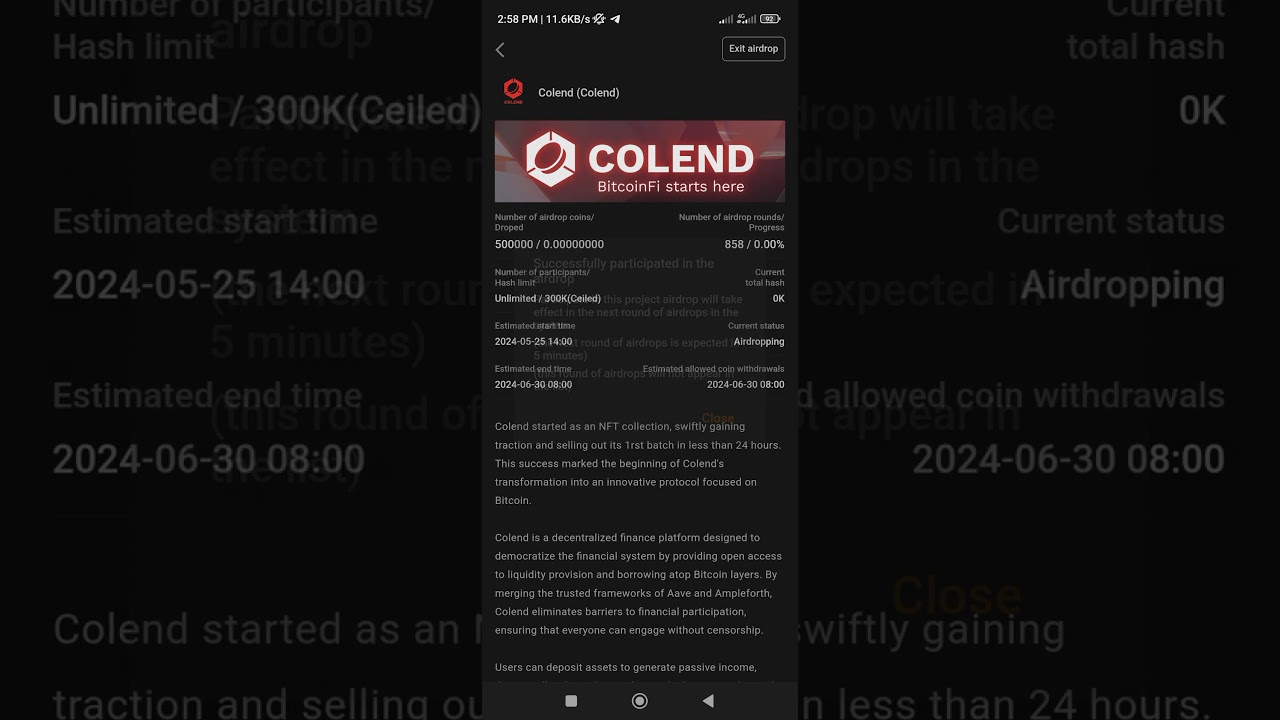 Satoshi app new airdrop