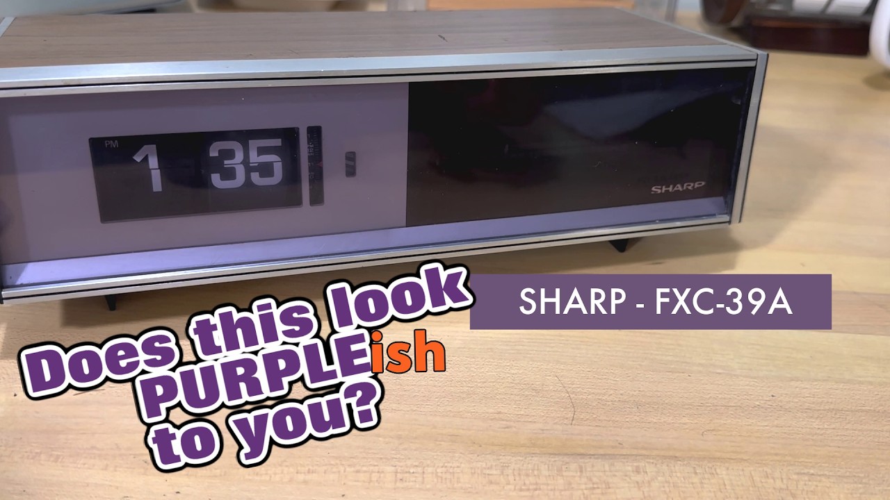 Would you call this a purple flip clock? The Sharp FXC-36A - YouTube