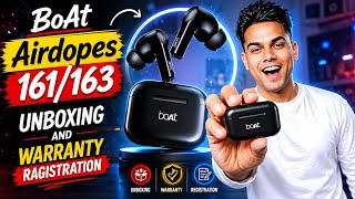 BoAt Airdopes 161/163 Unboxing & Warranty Registration Full Guide @Pankajtechsolutions2.0