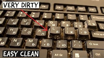 How to clean a very dirty PC keyboard - easy and fast way DIY