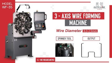 Metal M Wire Form | 3 - Axis Wire Forming Machine | WF-35 | máquina formadora de arame