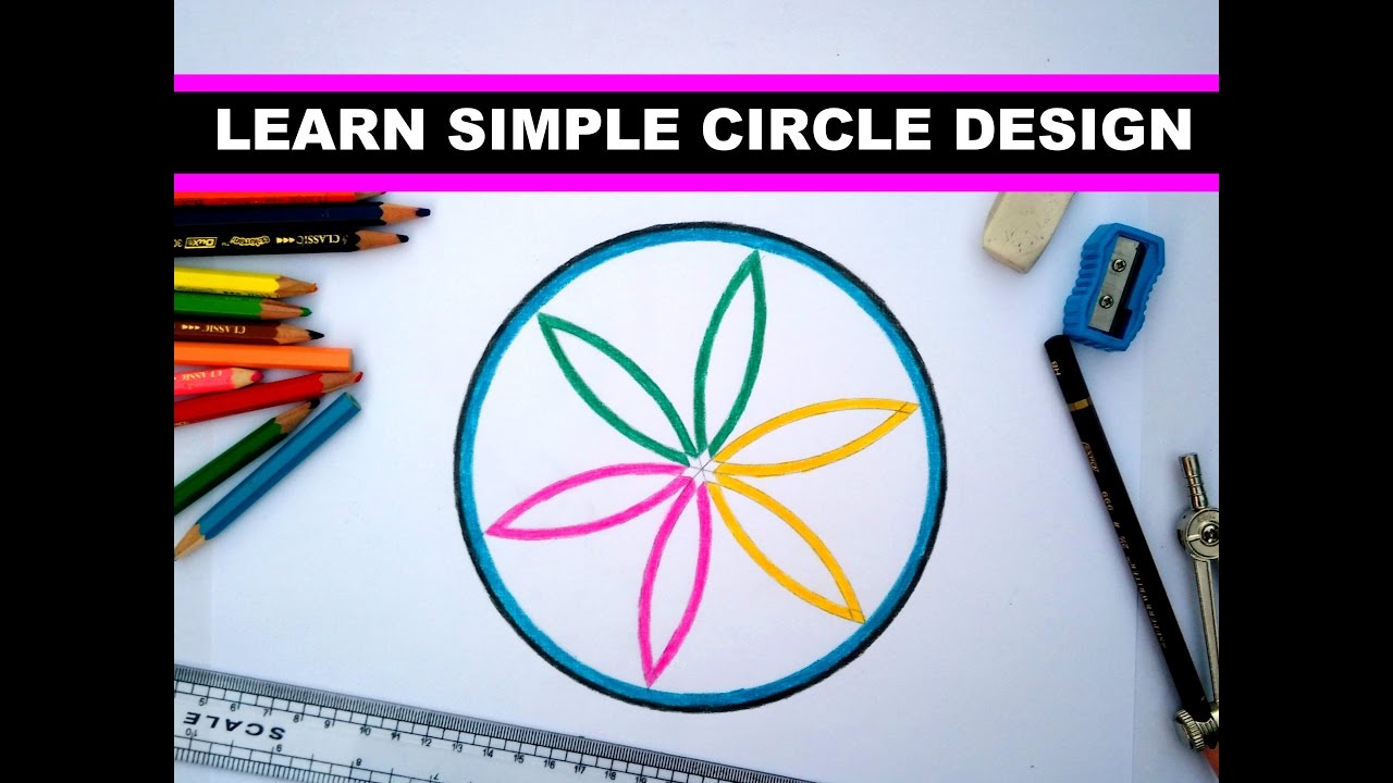 Simple Design In Circle Youtube