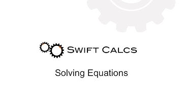 3.8 Solving Equations