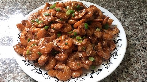 Tôm rim nứơc dừa soda/Caramelized shrimp with coconut soda