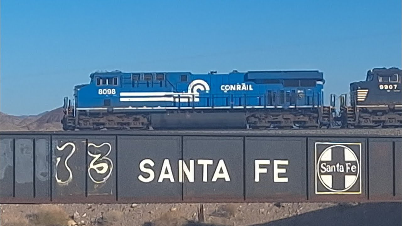 10-26-25! Railfanning Needles Sub! Featuring CONRAIL HERITAGE 8098 CHASE, CSX leader & MORE!