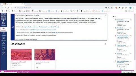 Canvas Training for Students Webinar 2025