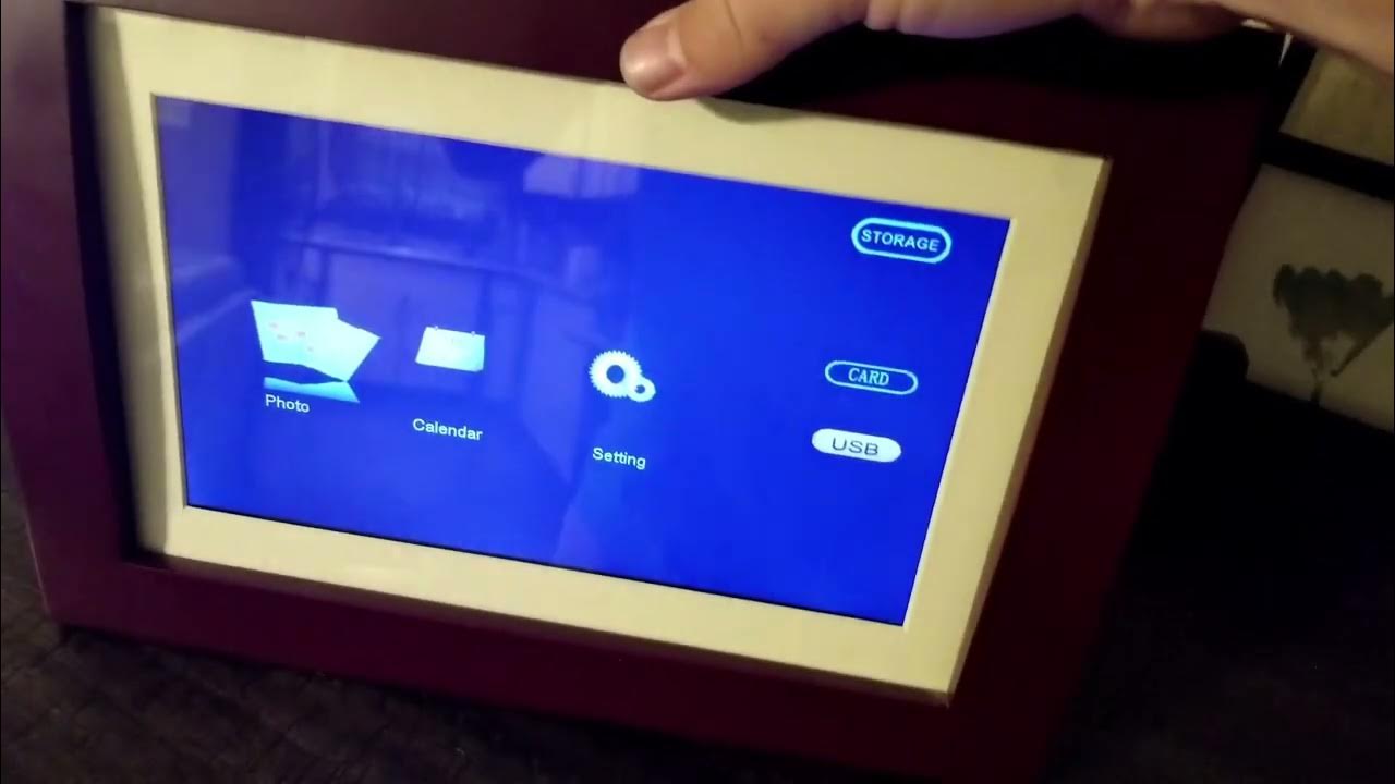 Sylvania 10 digital photo frame is easy to setup and use! YouTube