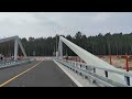 Przekop Mierzei Wiślanej. Przejazd przez most obrotowy południowy 25 czerwca 2021