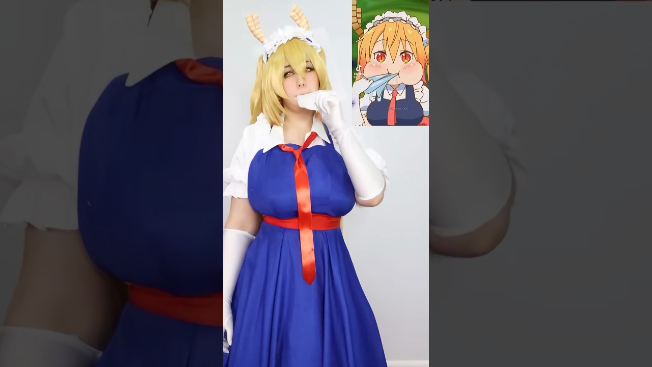 TOHRU MEJORES MOMENTOS 🐉 ANIME VS REALIDAD 🐉  #cosplay